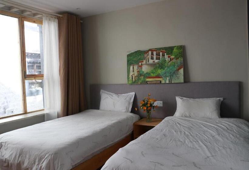 스탠다드 룸 더블 침대 2개, Fengma Feiyang Hostel