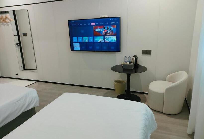 高级大房间, Shanghai Ange Hotel   Next To Longyang Road Subway Station, Near New Internatonal Expo Center
