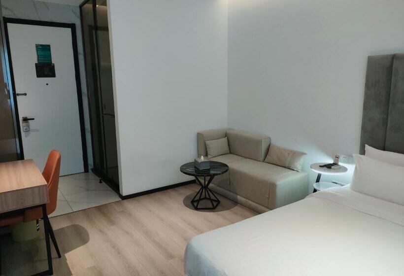 豪华房间, Shanghai Ange Hotel   Next To Longyang Road Subway Station, Near New Internatonal Expo Center