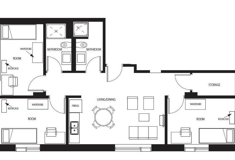 3침실 스위트, Dalhousie University Accommodations