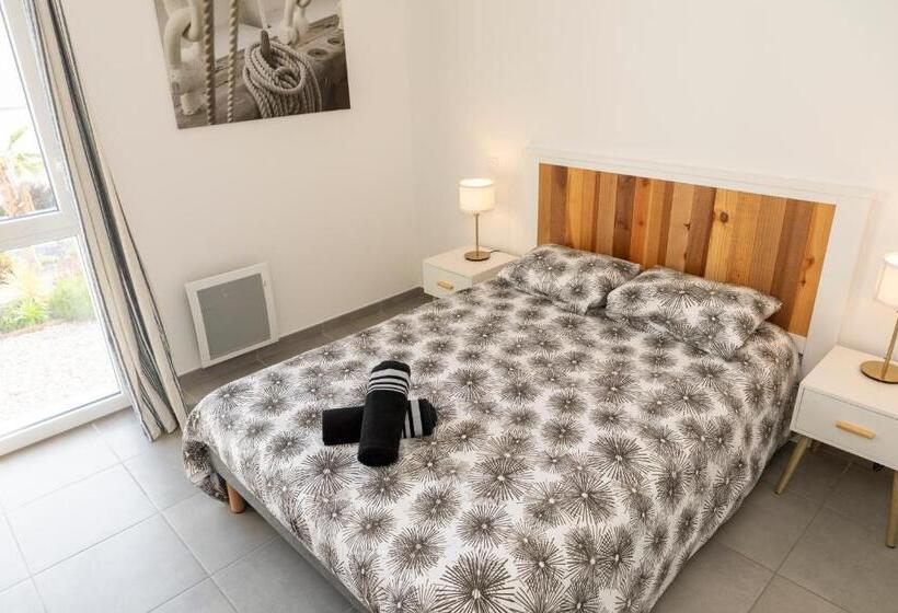 Апартаменты 2 спальни Вид на Сад, My Hôtel Résidences   Port Leucate