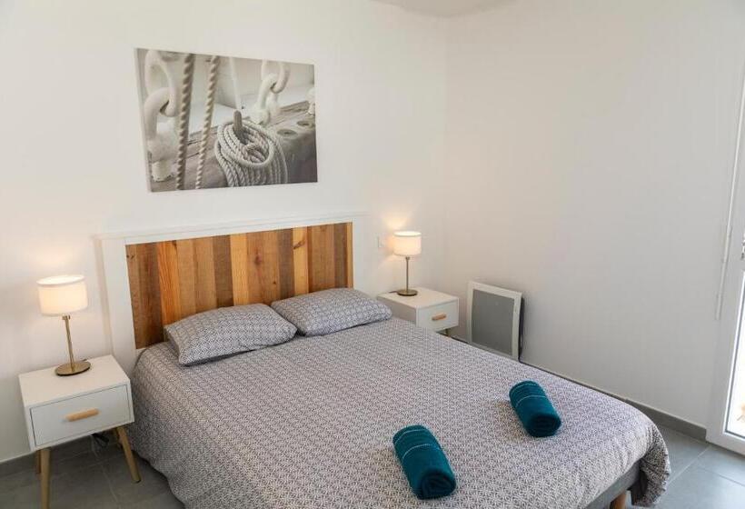 Апартаменты 2 спальни Вид на Сад, My Hôtel Résidences   Port Leucate