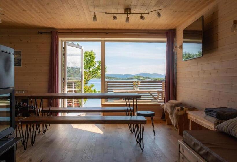 海景标准间带阳台, Ecolodge Båthuset 69nord