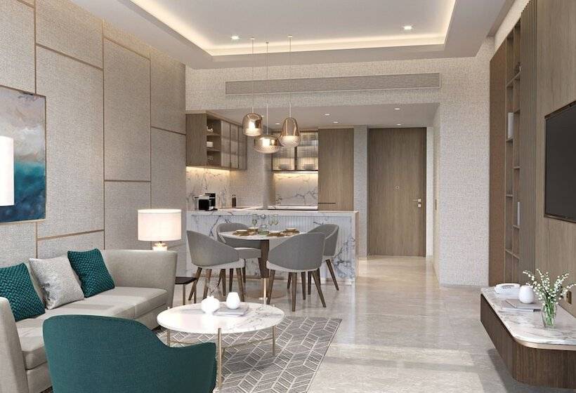带城市景观带一个卧室的公寓, Intercontinental Residences Dubai Business Bay, An Ihg