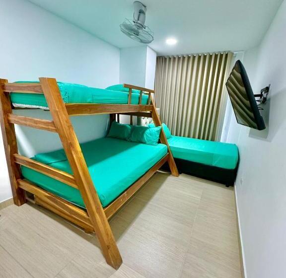 패밀리 룸, Espectaculares Cabañas Y Habitaciones Frente Al Mar