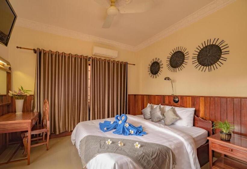 キングサイズベッドのデラックスルーム, The Siem Reap Chilled Backpacker