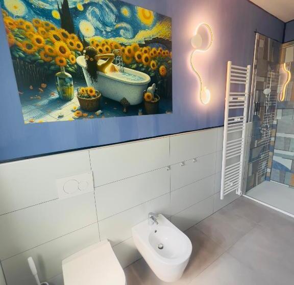 اتاق استاندارد سه تخته با چشم‌انداز باغ, B&b Rifugio Degli Artisti   Themed Rooms