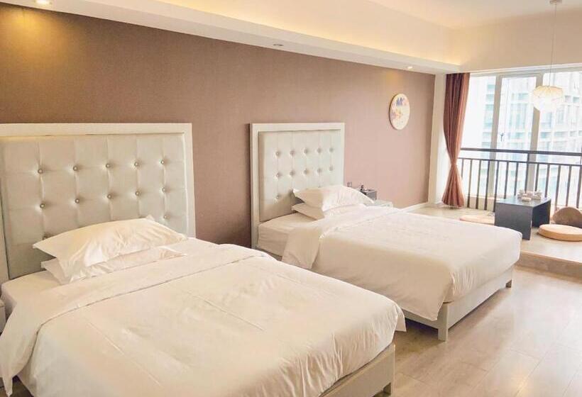 Номер Deluxe, Poltton International Apartment City Center Wanda Plaza Branch