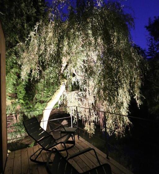 Шале 1 Спальня, La Cabane Du Pont De L Ignon Spa Hébergement Atypique Tout Confort En Bourgogne