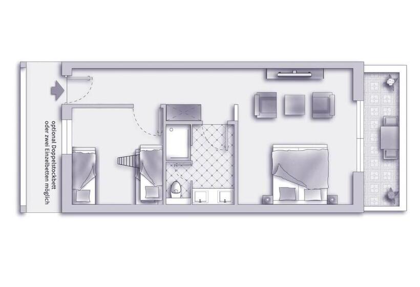1 Schlafzimmer Apartment, Sonnenresort Ettershaus