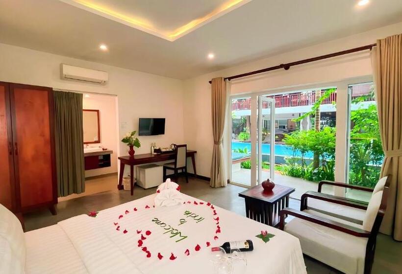 带大床的套房, Indra Angkor Residence