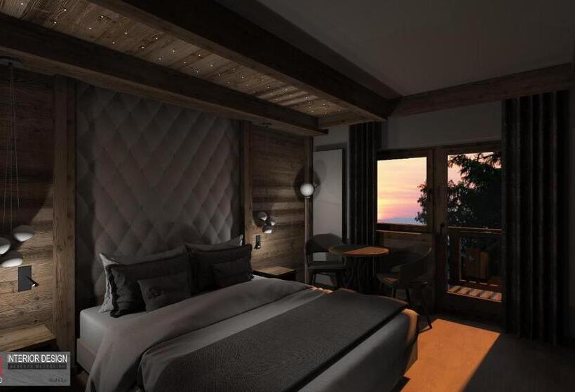 Hegyre Néző Deluxe Szoba, B&b Cèsa Planber Mountain View Ski In Ski Out