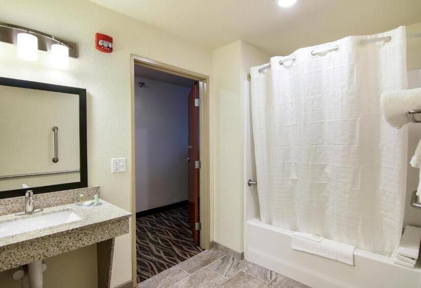 适合残疾人士使用的带超级大床的标准间, Cobblestone Inn & Suites   Menomonie/uw Stout