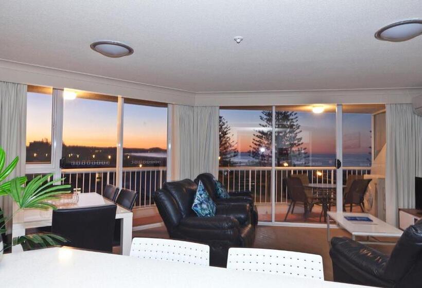Апартаменты Deluxe 2 Спальни Вид на Море, Meridian Tower Kirra Beach
