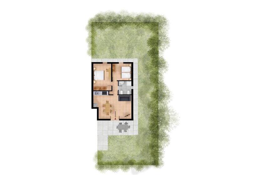 침실 1개 풀장 전망 아파트, Residenza Corte Casara