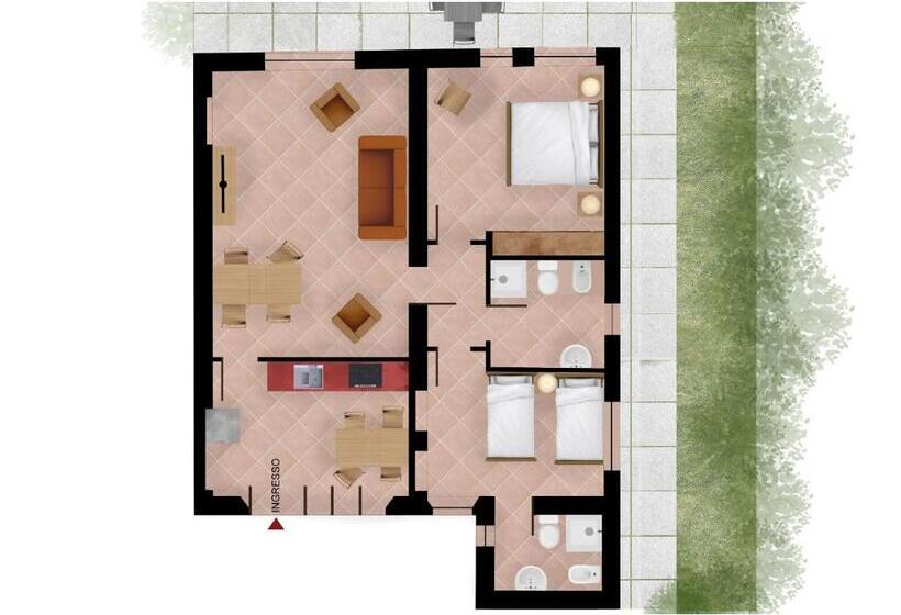 침실 1개 수피리어 아파트, Residenza Corte Casara