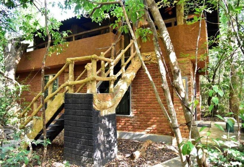 带花园景观和一个卧室的别墅, Akein Jungle Resort   Sigiriya