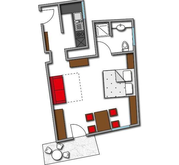 Студия Стандарт, Paloria Apartments & Sport