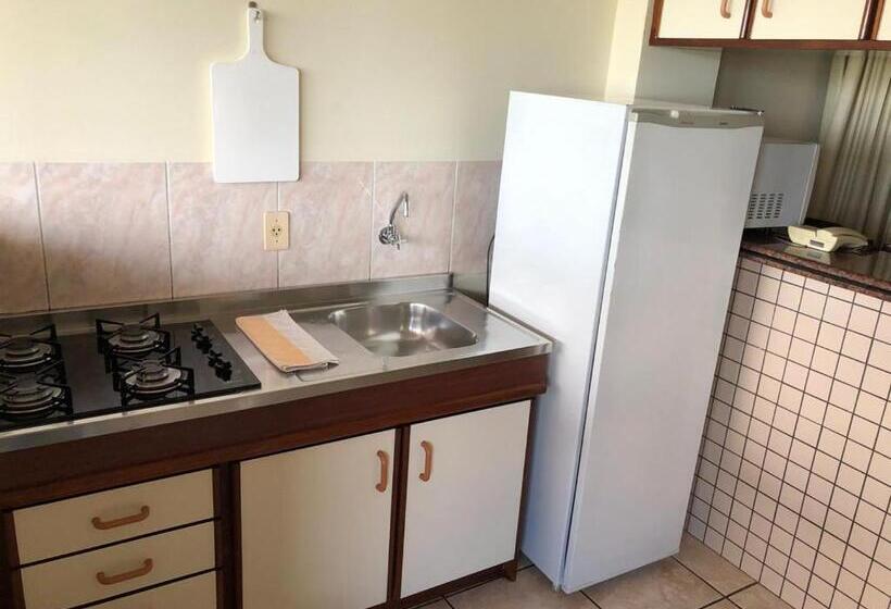 带1个卧室的带海景的公寓, Residencial Itapema