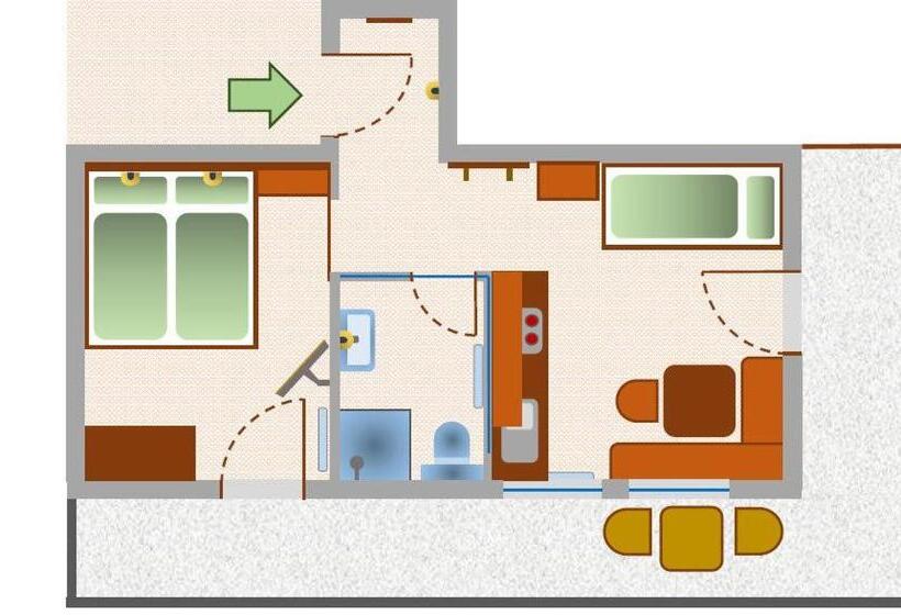 Апартаменты 1 Спальня, Apartments Morandell