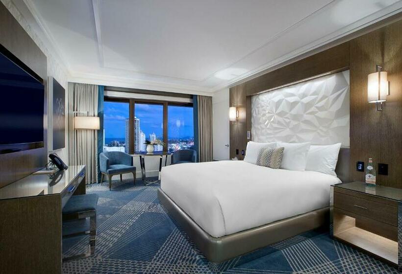 디럭스 룸 킹사이즈 침대, The Star Grand At The Star Gold Coast