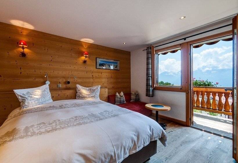 اتاق استاندارد با بالکن, Alpe Fleurie Hôtel & Restaurant