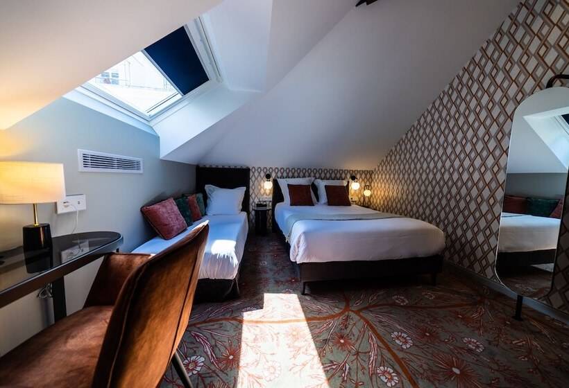 标准三人间, Hôtel Paulette Rouen Centre Cathédrale