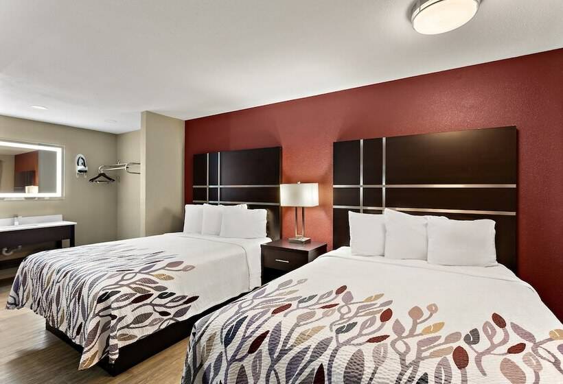 복층 룸 퀸 침대, Red Roof Inn Redding