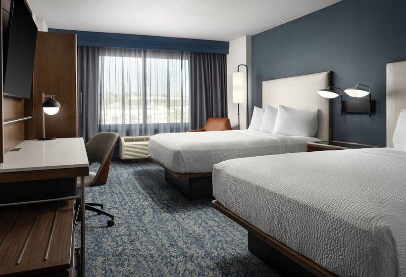 חדר סטנדרט שתי מיטות זוגיות, Courtyard By Marriott San Diego Mission Valley/hotel Circle