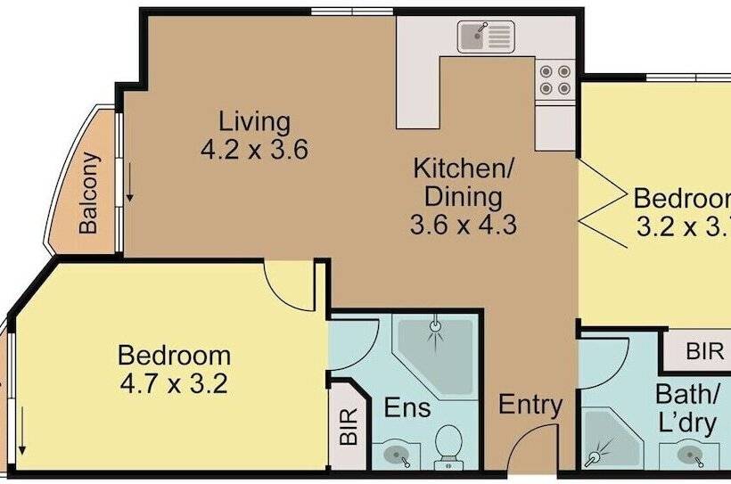 Апартаменты 2 Спальни, Quest Auckland Serviced Apartments