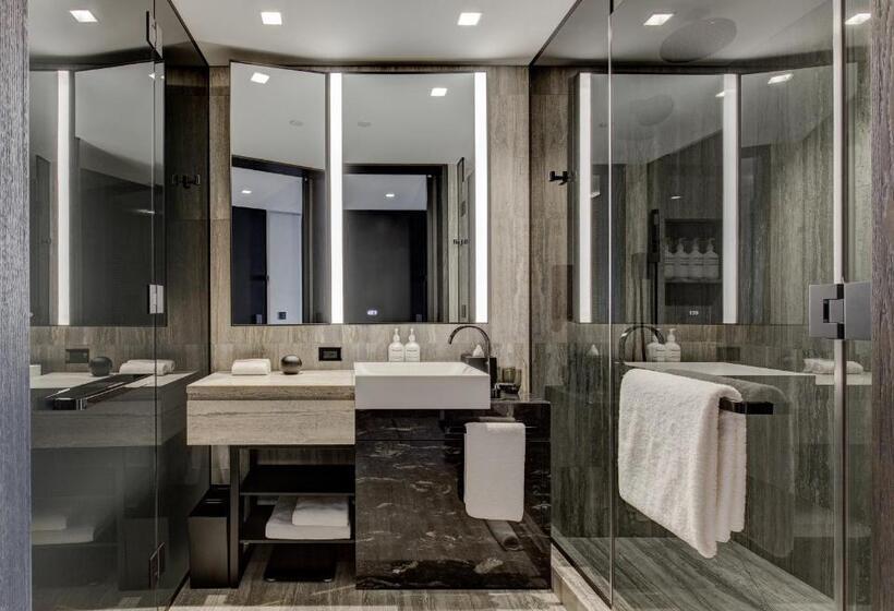 اتاق دلوکس با تخت کینگ و چشم‌انداز شهر, Equinox Hotel Hudson Yards New York City