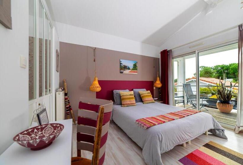 اتاق لوکس با بالکن, Chambres D Hôtes Côte & Dune