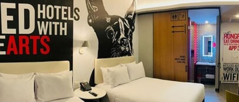 스탠다드 룸 더블 침대 2개, Radisson Red Miraflores