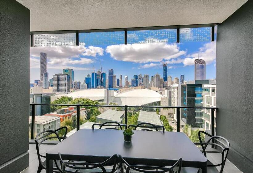 2 베드룸 이그제큐티브 아파트, Opera Apartments South Brisbane