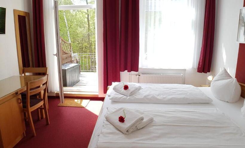غرفة قياسية مزوَّدة بشُرفة, Pension Haus Waldesblick