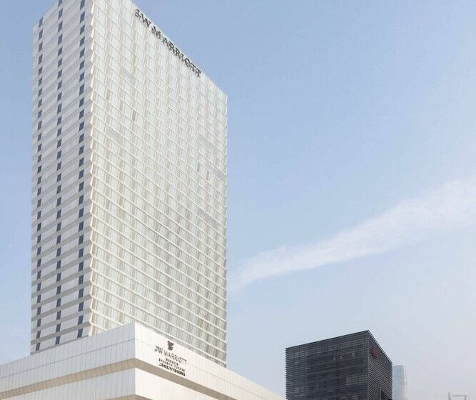스탠다드 룸 더블 침대 2개, Jw Marriott Marquis Hotel Shanghai Pudong