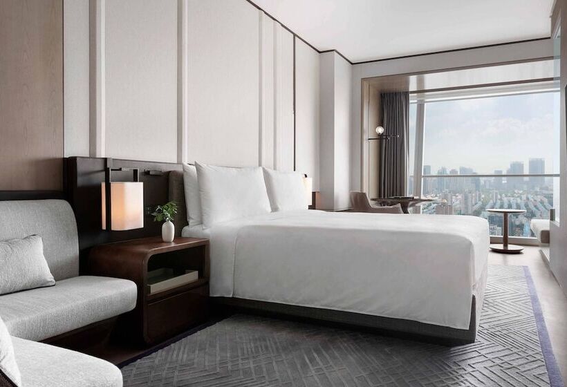스탠다드 룸 더블 침대, Jw Marriott Marquis Hotel Shanghai Pudong