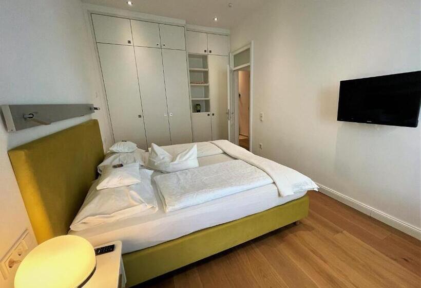 침실 1개 디럭스 아파트, Deluxe Apartments Christina 120 M² Im Design Hotel Vosteen