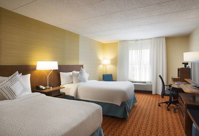 Standaardkamer met 2 Tweepersoonsbedden, Fairfield Inn & Suites Chicago Midway Airport