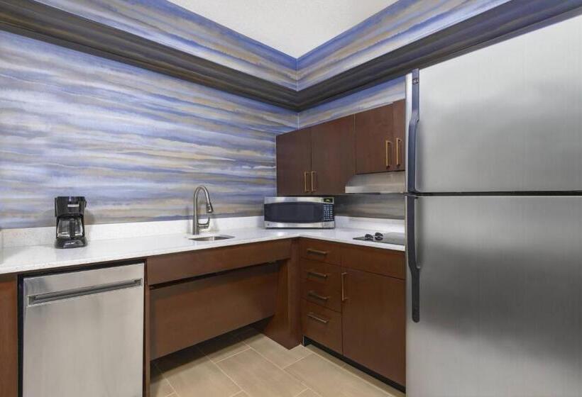סוויטת 2 חדרי שינה, Residence Inn Indianapolis Downtown On The Canal