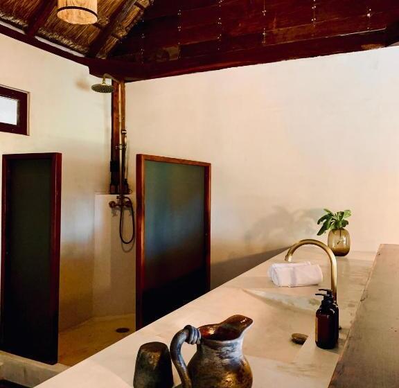 Pokój Deluxe Widok Morze z Balkonem, Libelula Tulum Beachfront