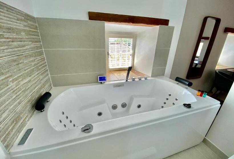 带大床的标准间, La Maison Des Vendangeurs   Table D Hôtes Le Soir Du Jeudi Au Dimanche  Jacuzzi   Balnéo Spa   Acces