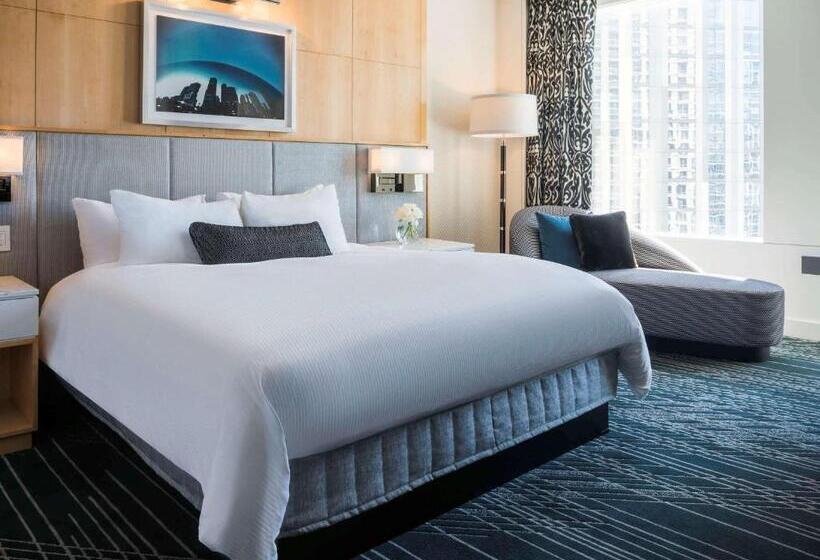 חדר דחוקס עם מיטת קינג, Sofitel Chicago Magnificent Mile