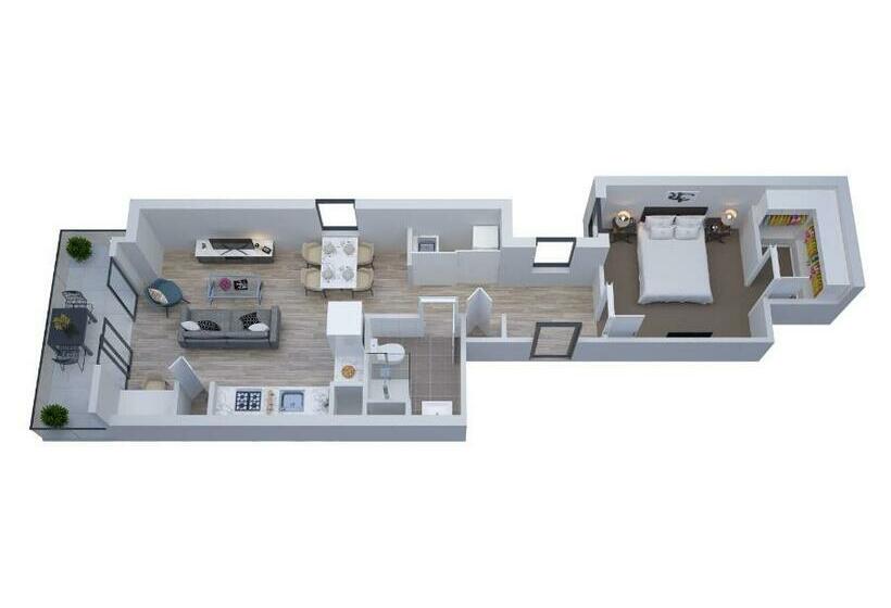 침실 1개 아파트, Manhattan Apartments  Notting Hill