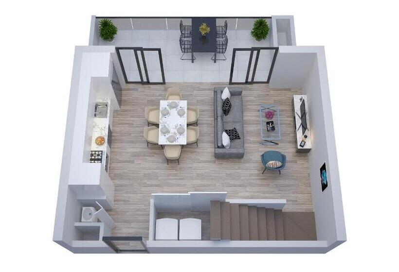 침실 2개 아파트, Manhattan Apartments  Notting Hill