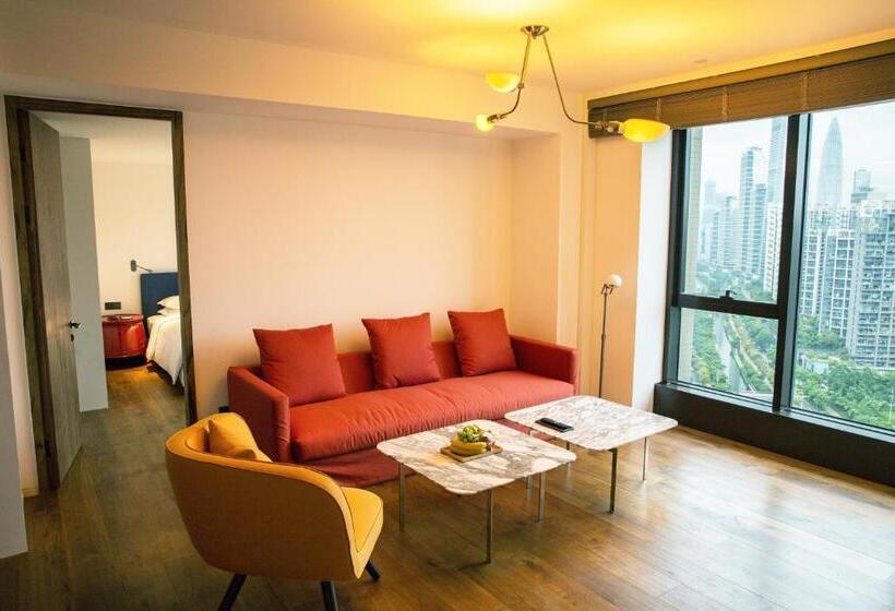 Апартаменты Deluxe 2 Спальни, Kapok Shenzhen Houhai