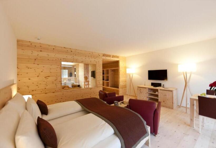 Полулюкс Одноместный с Террасой, Relais & Châteaux In Lain Hotel Cadonau