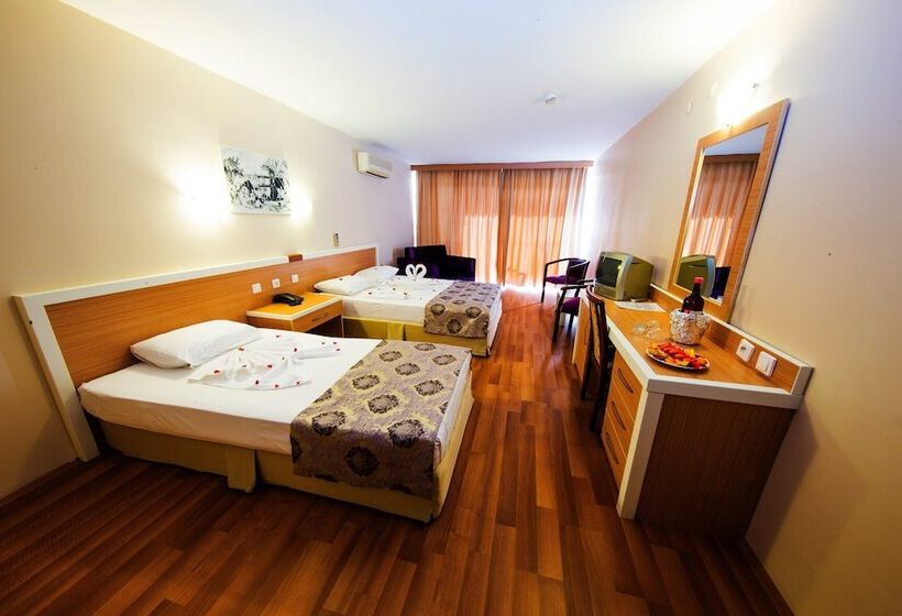 Четырехместный Номер Стандарт Вид на Море, Tuntas Beach Hotel   All Inclusive