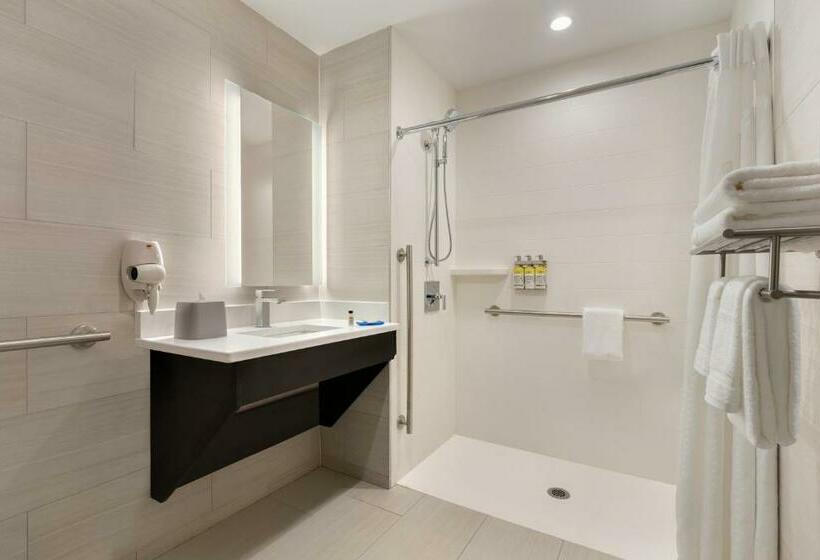 Quarto Estandar Cama King para Deficientes Físicos, Holiday Inn Express   Jamaica   Jfk Airtrain   Nyc, An Ihg