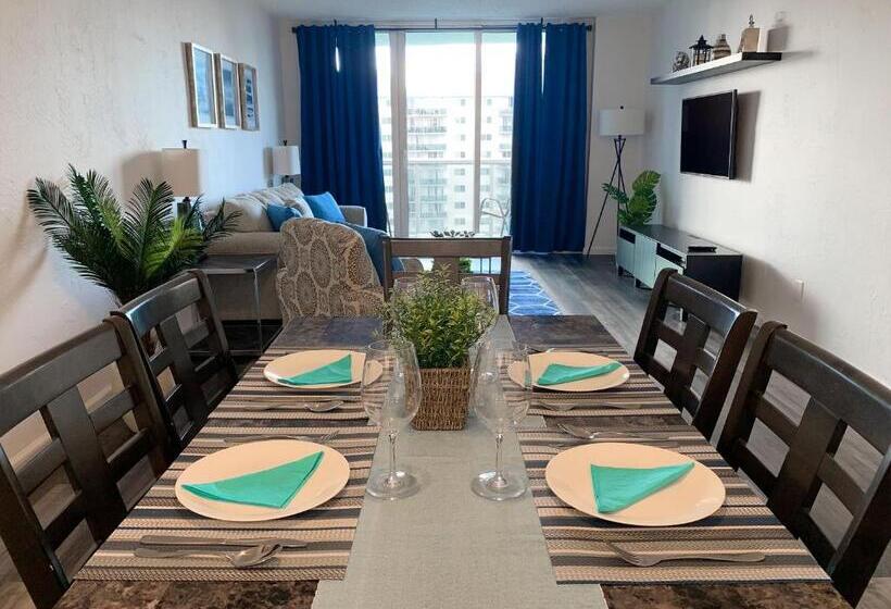 침실 1개 발코니 아파트, Beach Apartment At Condo